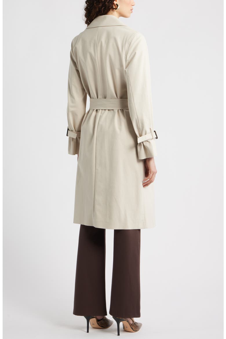 Stretch Cotton Trench Coat, Alternate, color, BEIGE OATMEAL