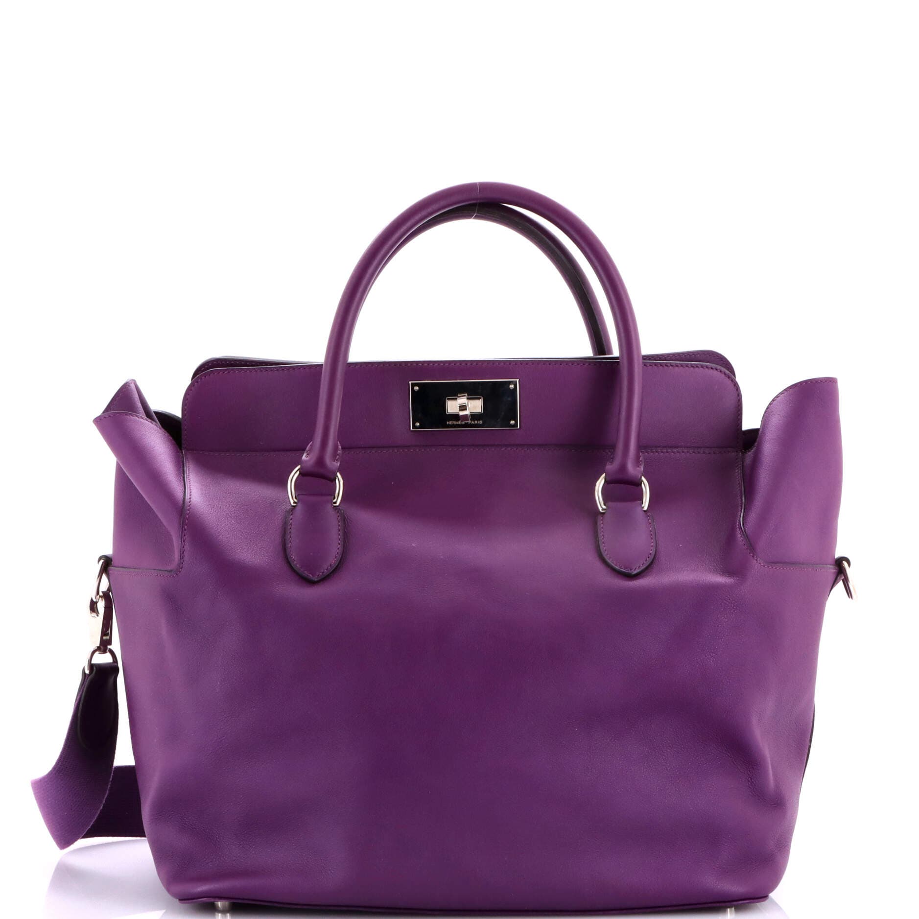 Pre-Owned Hermes Toolbox Bag Swift 33, Main, color, Anemone