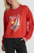 Hurley Leisure Club Boxy Cotton Terry Graphic Sweatshirt