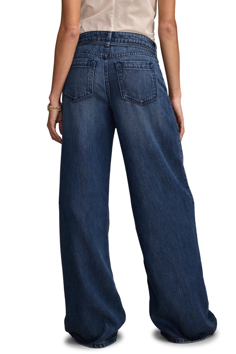 Legend Palazzo Wide Leg Jeans, Alternate, color, LASSO WASH