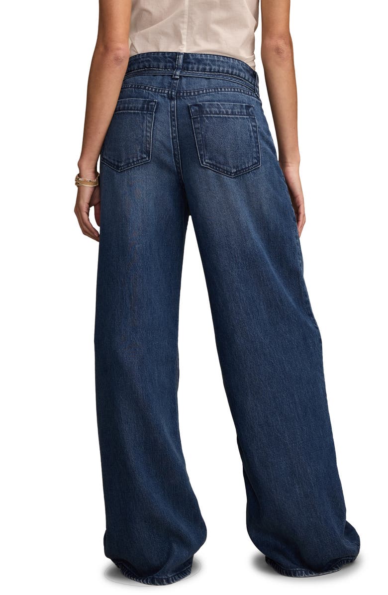 Lucky Brand Legend Palazzo Wide Leg Jeans, Alternate, color, Lasso Wash