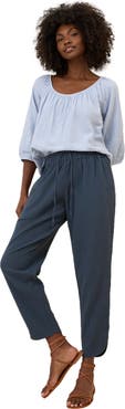 Pact Organic Cotton Coastal Double Gauze Tapered Pull-On Pant