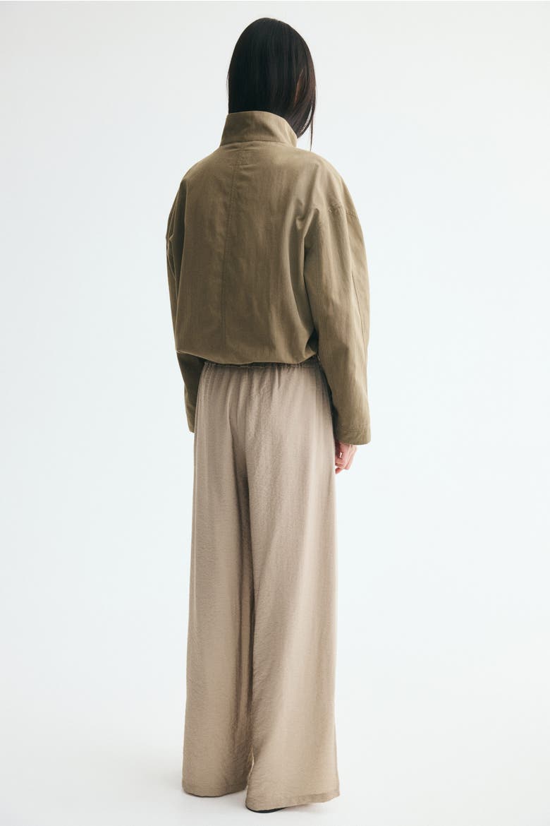 Viscose-blend Drawstring Pants, Alternate, color, Beige