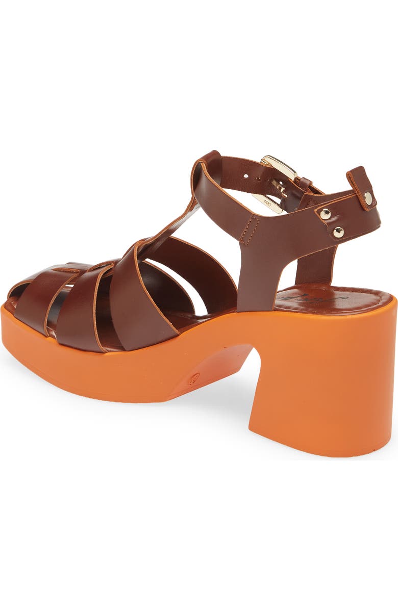 Free People Pacific Platform Fisherman Sandal, Alternate, color, Luggage