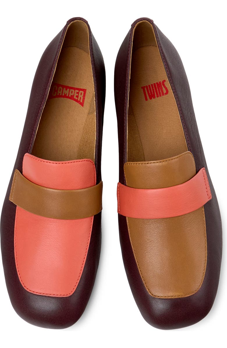 Camper Casi Myra Twins Loafer, Alternate, color, Multi Burgundy