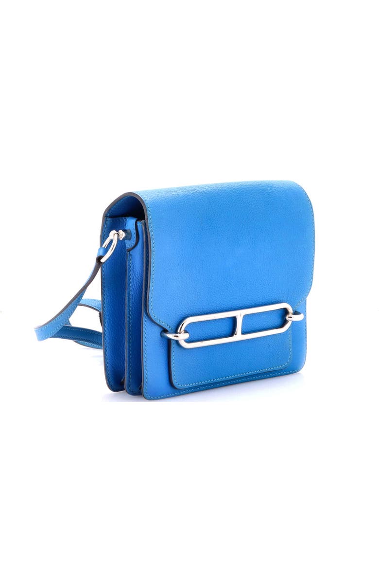 Pre-Owned Hermes Roulis Bag Evercolor 18, Alternate, color, Bleu Zanzibar