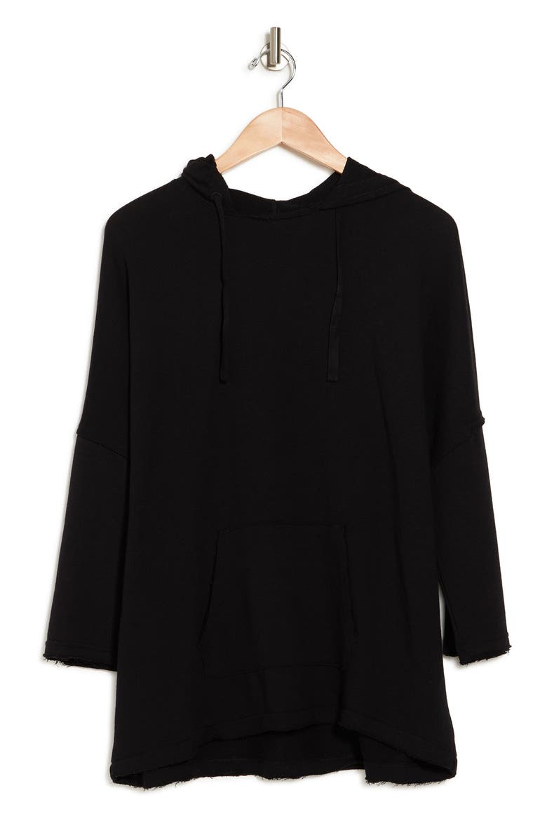 Easy Terry Hoodie, Alternate, color, BLACK