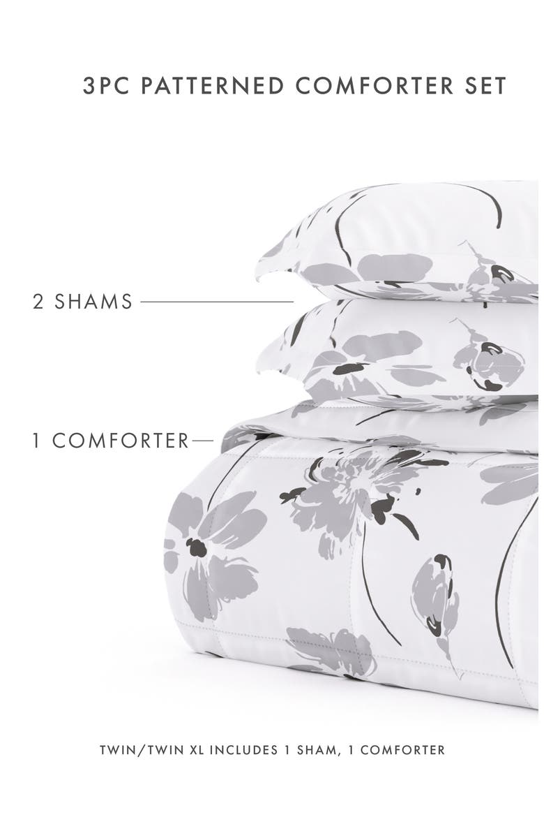 Premium Down Alternative Comforter Set, Alternate, color, LIGHT GRAY