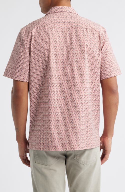 Bugatchi Cole Ooohcotton® Geo Print Camp Shirt