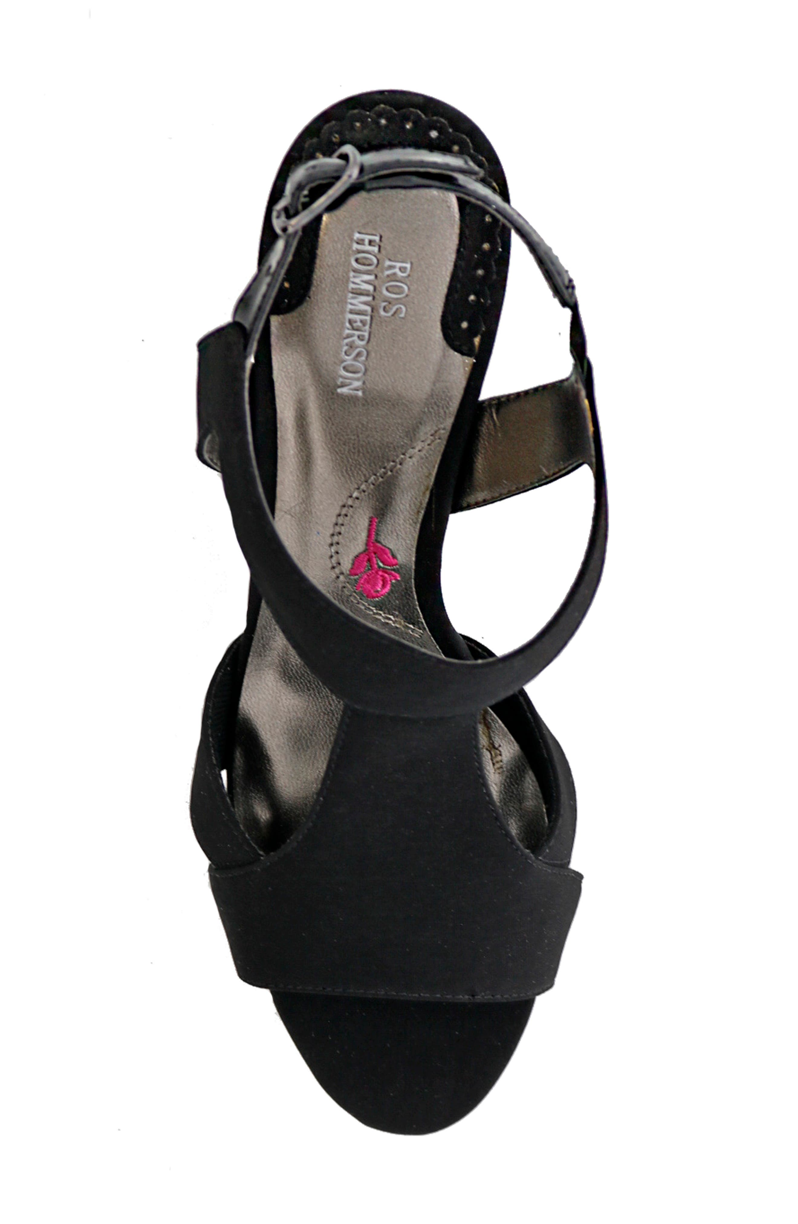 Ros Hommerson Lucky Slingback Kitten Heel Sandal, Alternate, color, Black Micro