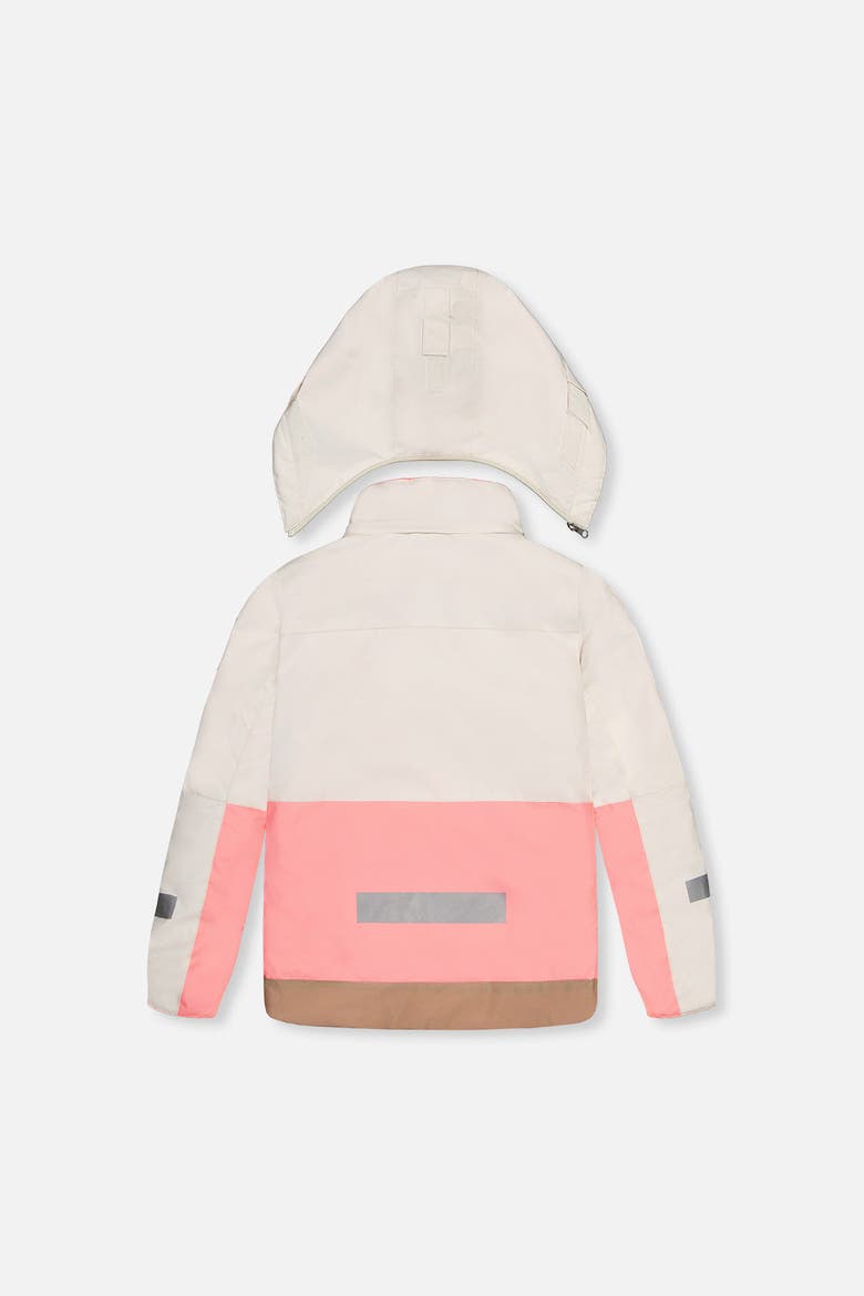 Teknik Sleeve Reinforced Jacket & Pants Two Piece Snowsuit, Alternate, color, Off-White and Pink