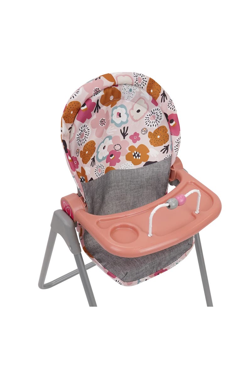 Melange Flora Foodie Doll Highchair 5Pc Feeding Accessories,3+, Alternate, color, Multicolored
