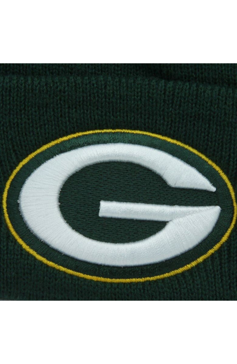 '47 Mens Green Bay Packers '47 Brand Green Raised Cuffed Knit Hat, Alternate, color,