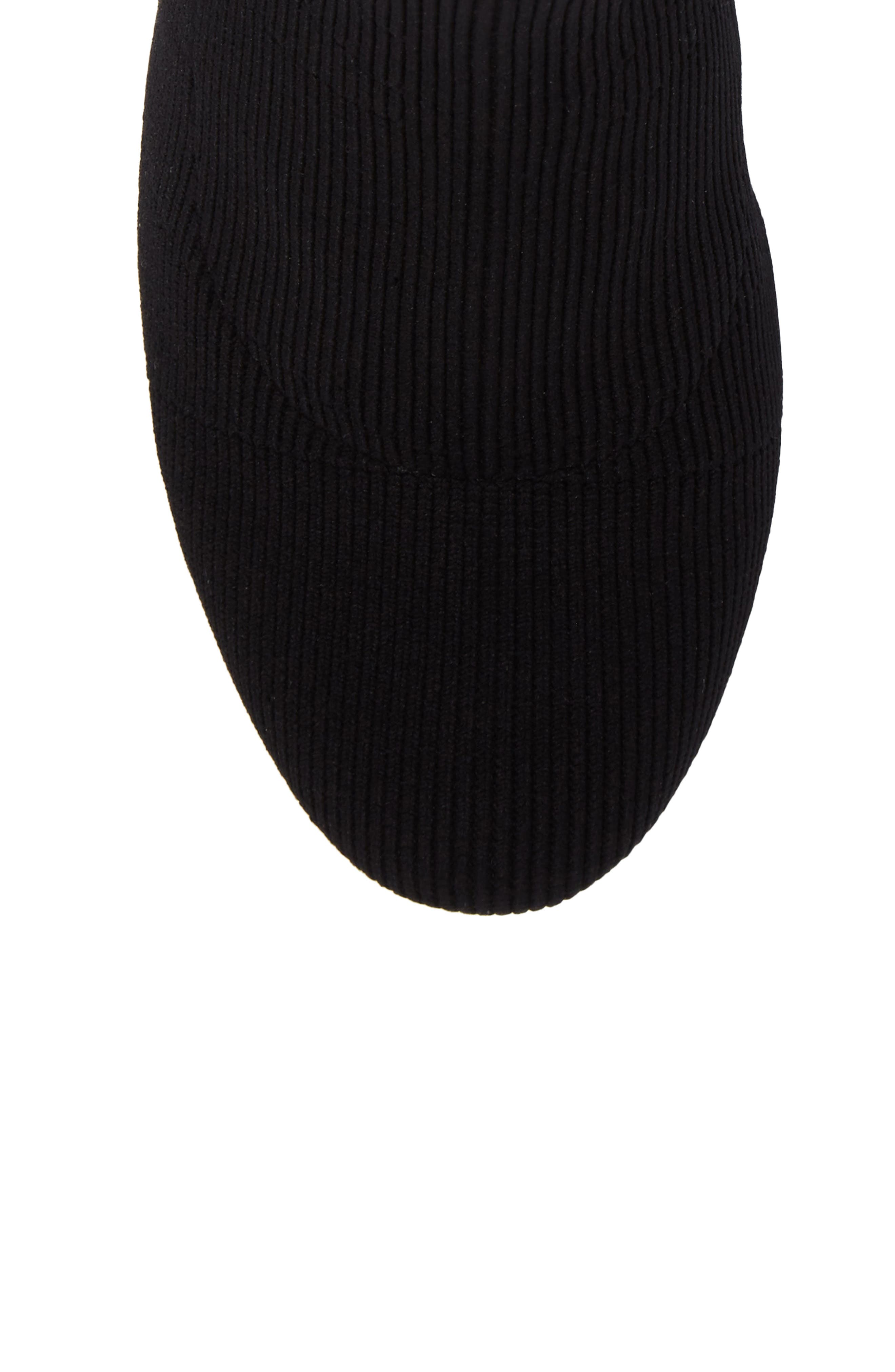 Rosinda Knit Bootie, Alternate, color, BLACK FABRIC