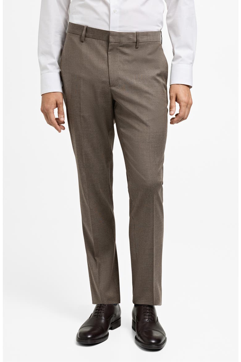 Herringbone Super Slim Fit Pants, Main, color, BEIGE