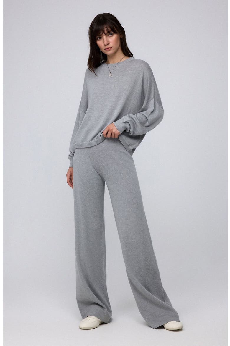 Nilo Knitted Pull-on Pants, Alternate, color, gray