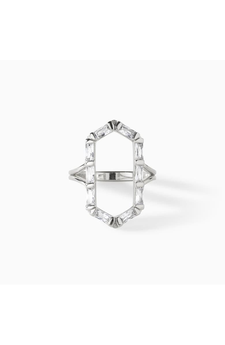 Ora Ana The James Ring, Main, color, Sterling Silver/White Cz