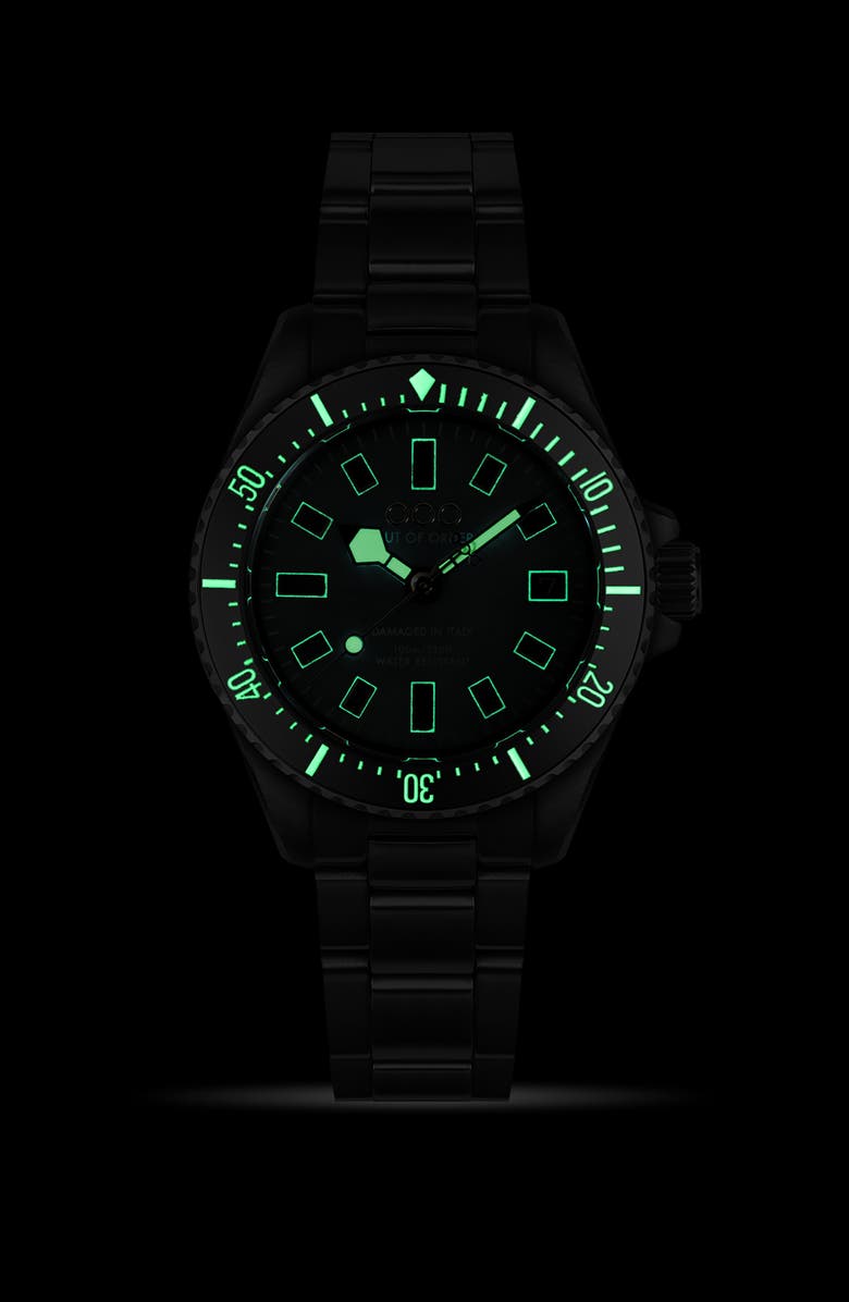 OUT OF ORDER Casanova Bracelet Watch, 38mm, Alternate, color, Green