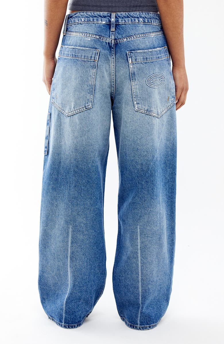 BDG Urban Outfitters Jaya Rip & Repair Low Rise Wide Leg Jeans, Alternate, color,