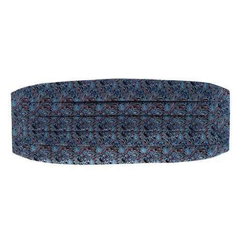 Trafalgar Enzo Exploded Floral Silk Cummerbund In Multiple