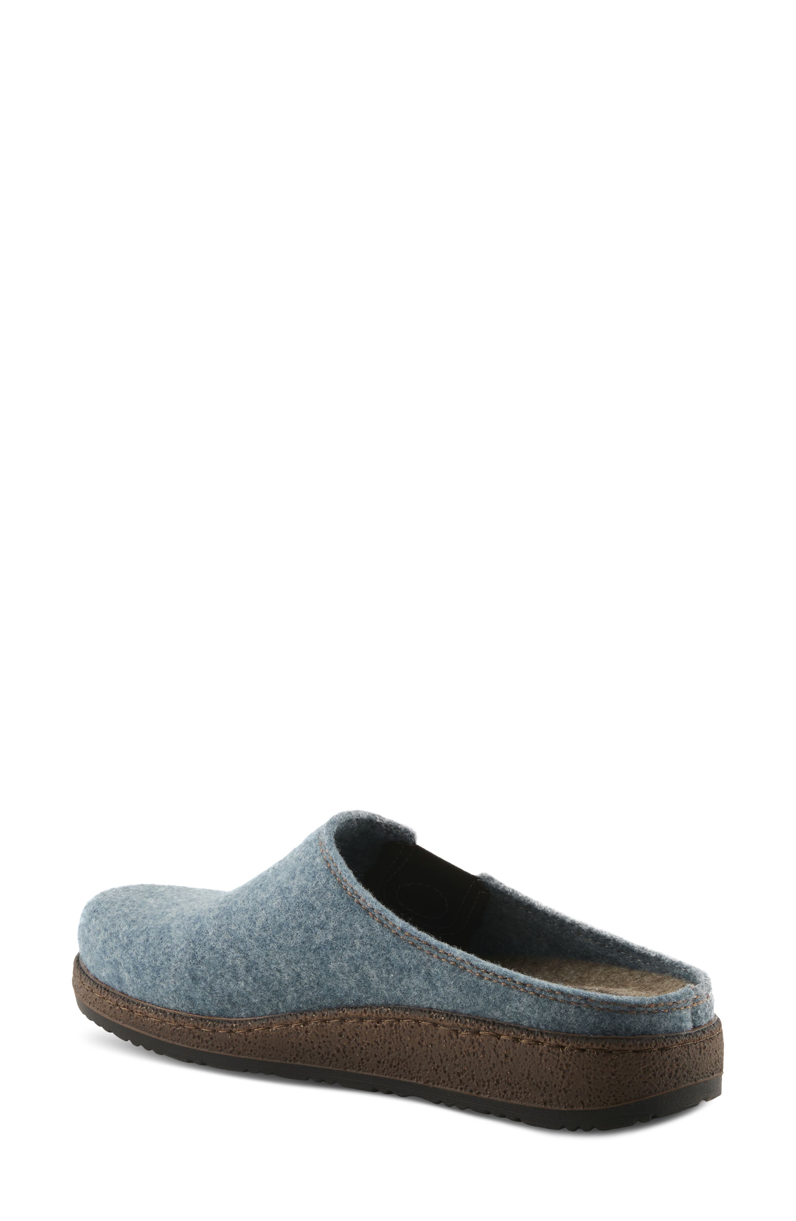 Flexus by Spring Step Cozily Wool Clog, Alternate, color, Denim Blue