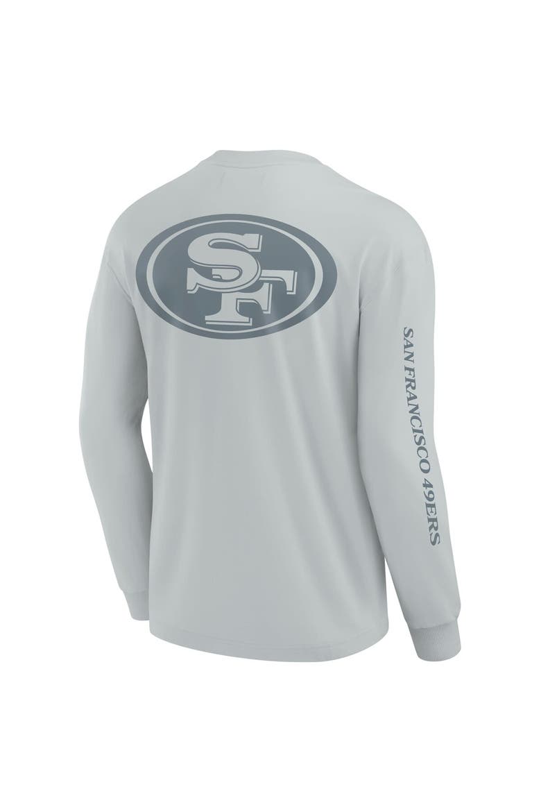 Unisex Fanatics  Gray San Francisco 49ers Elements Strive Long Sleeve T-Shirt, Alternate, color, Gray