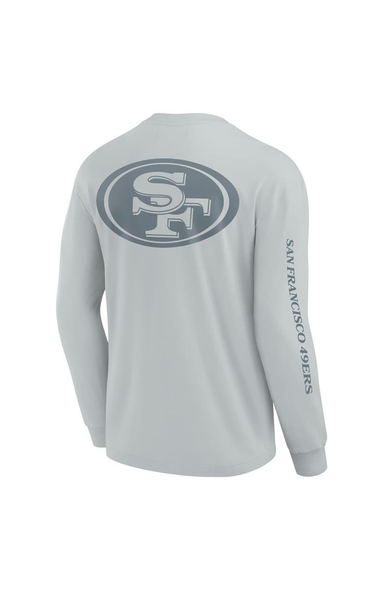 FANATICS Unisex Fanatics Gray San Francisco 49ers Elements Strive Long Sleeve T-Shirt, Alternate, color, Gray
