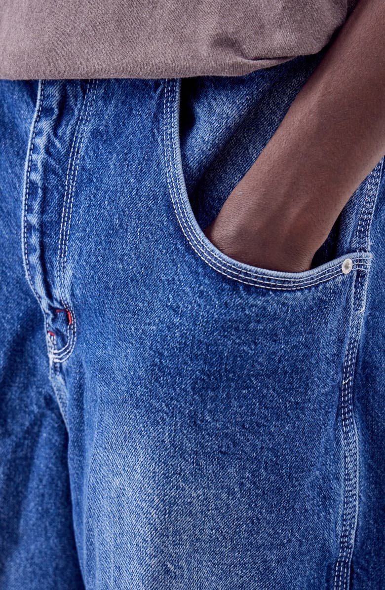 BDG Urban Outfitters Carpenter Long Denim Shorts, Alternate, color, 