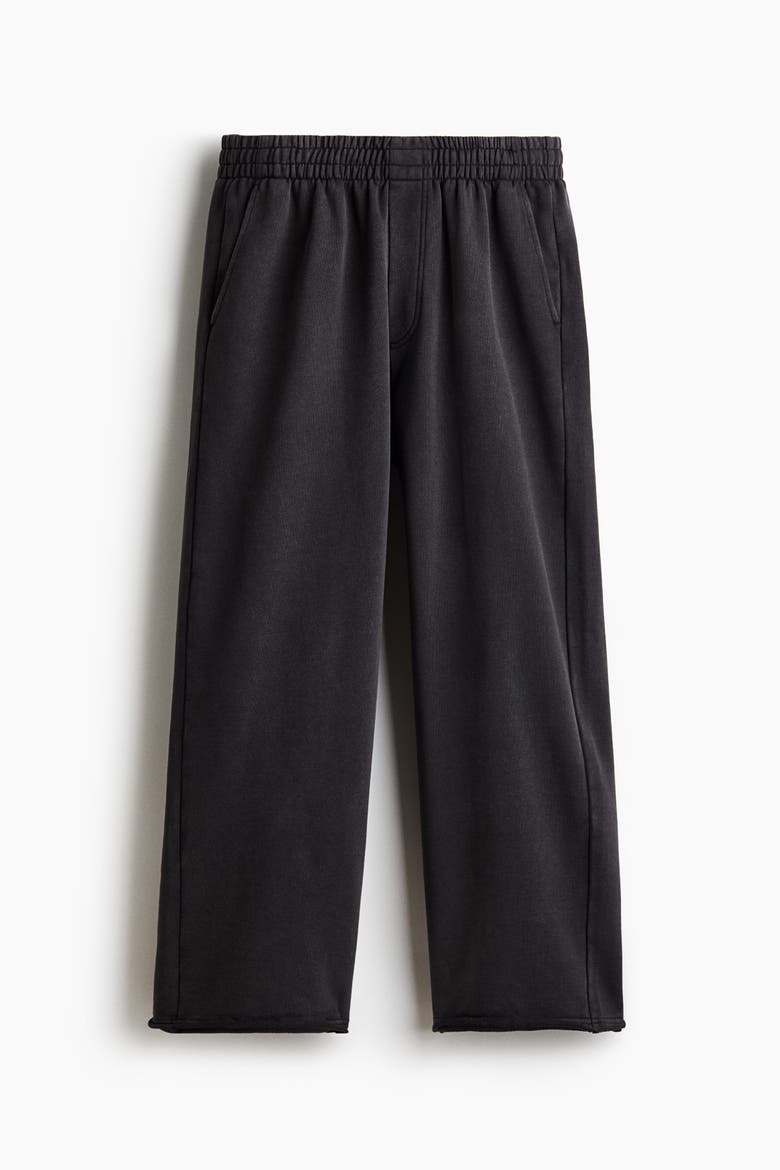 Relaxed-fit Cotton Sweatpants, Main, color, Washed black