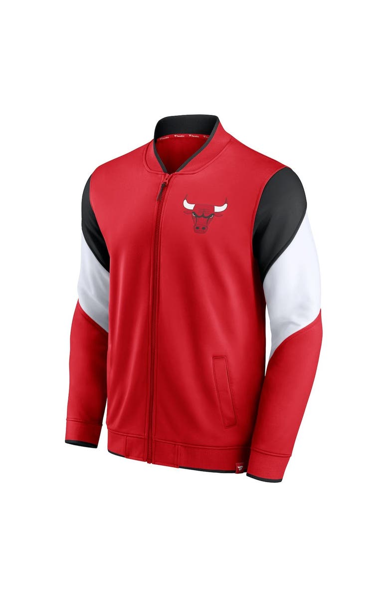 FANATICS Men's Fanatics Branded Red/Black Chicago Bulls League Best Performance Full-Zip Jacket, Alternate, color,
