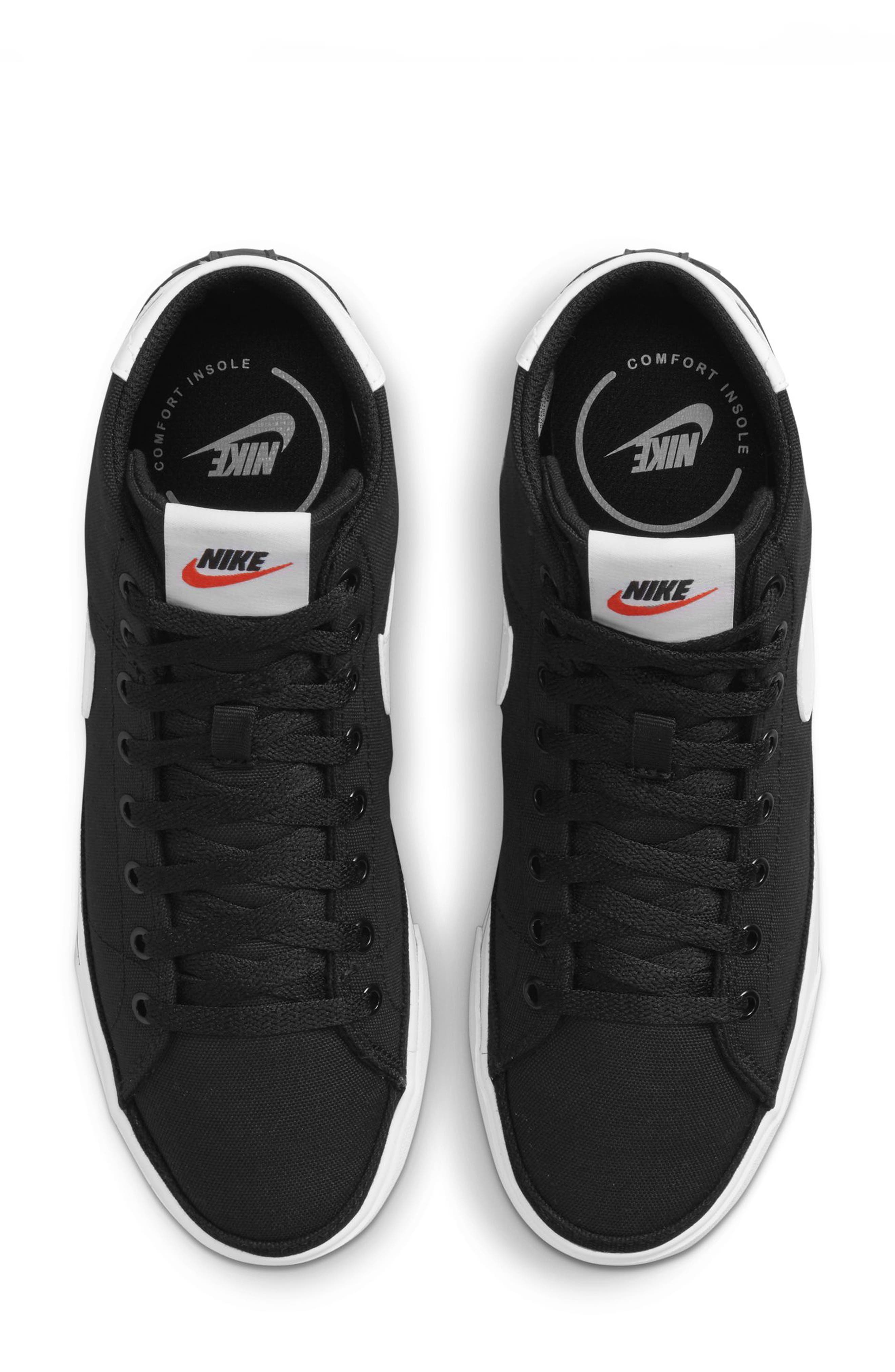 Nike Court Legacy Mid Sneaker, Alternate, color, Black/ White-Team Orange