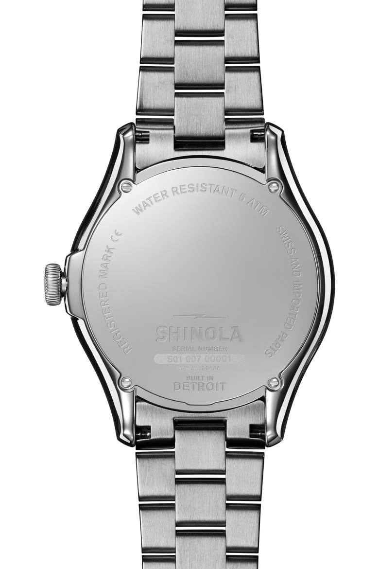 The Vinton Bracelet Watch, 38mm, Alternate, color, SILVER/ MOP/ GOLD