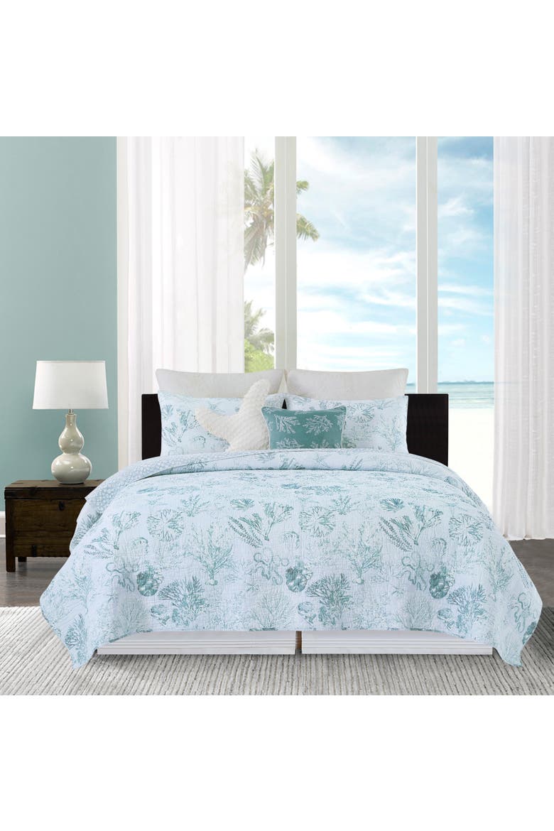 Cerulean Breeze Bedding Quilt Collection, Alternate, color, Blue