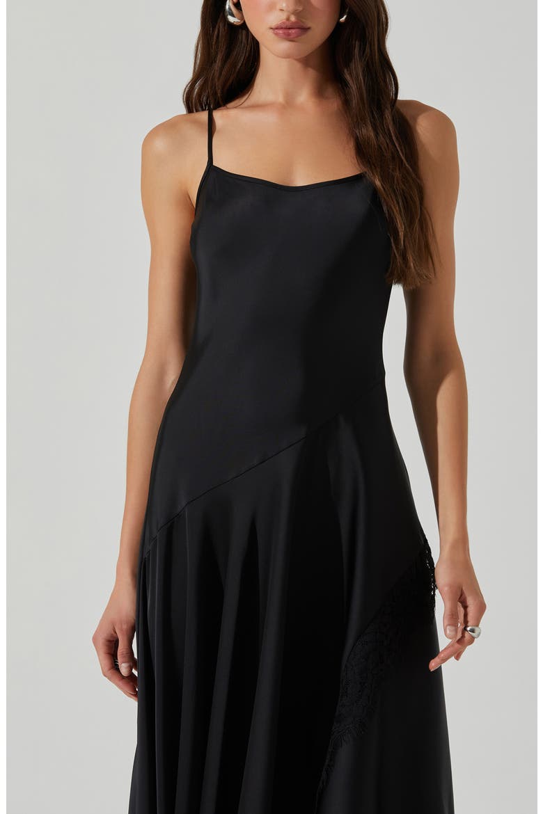 Ione Asymmetric Dress, Alternate, color, BLACK