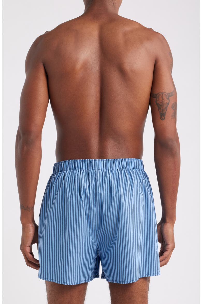 Assorted 3-Pack Woven Cotton Boxers, Alternate, color, MICRO SHARKS VISTA BLUE