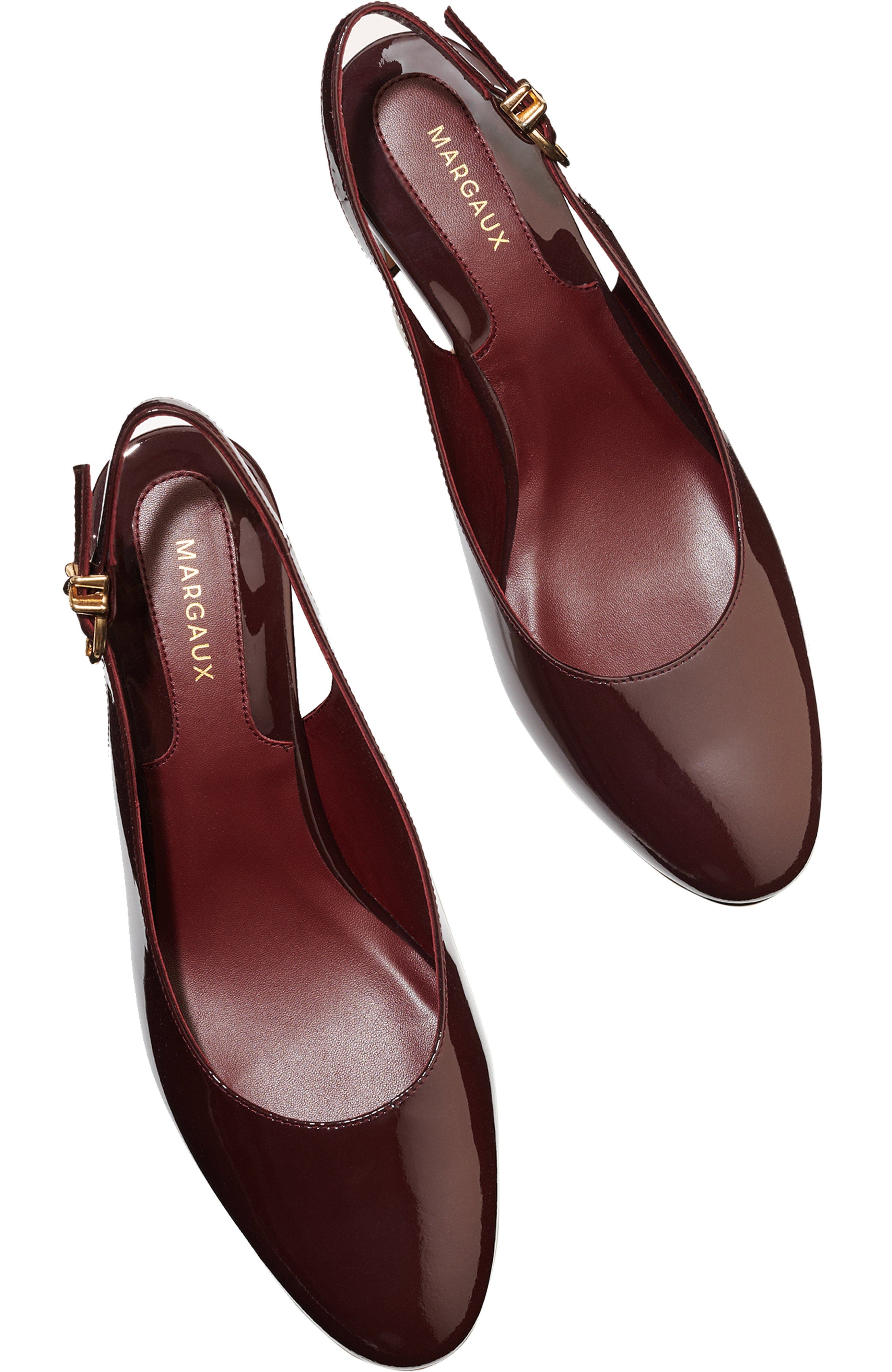 MARGAUX The Cluny Slingback, Alternate, color, Burgundy Patent