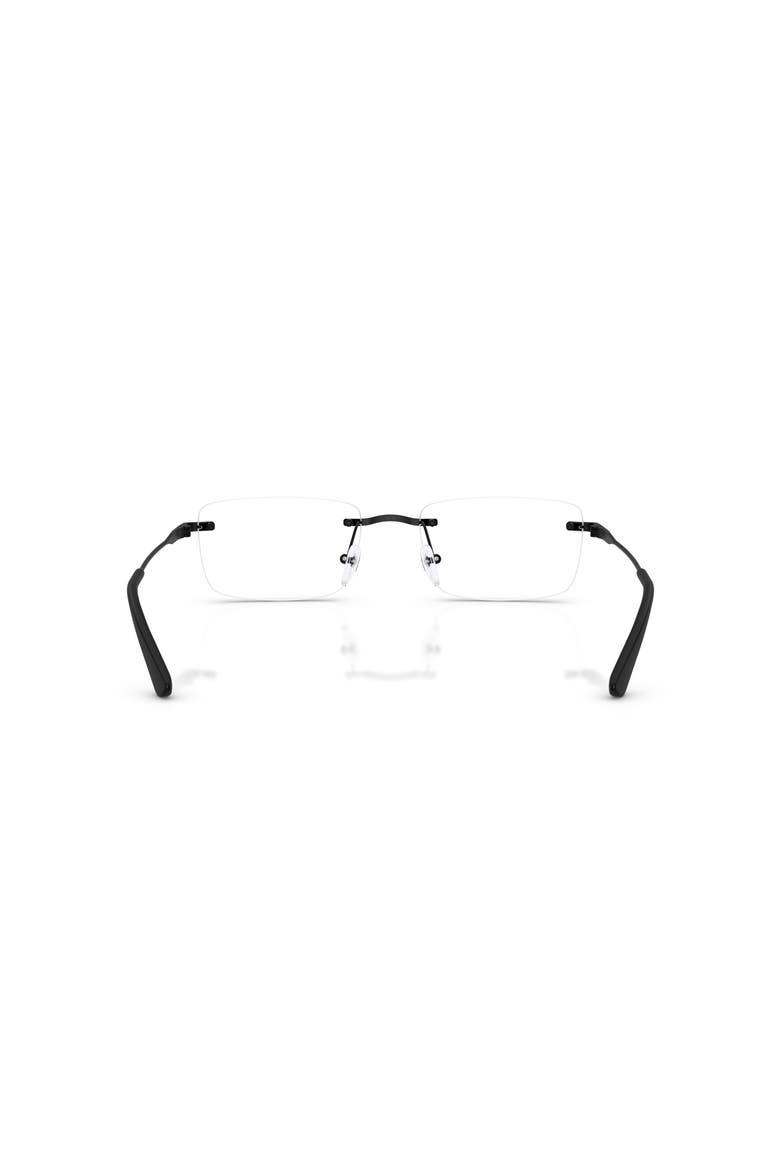 54mm Rectangle optical glasses, Alternate, color, Black