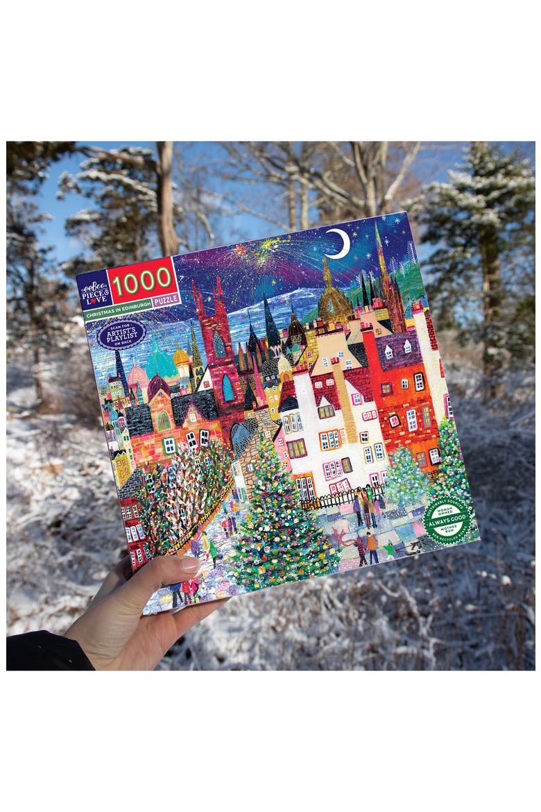 Kids' Christmas in Edinburgh 1000-Piece Puzzle, Alternate, color, MULTI