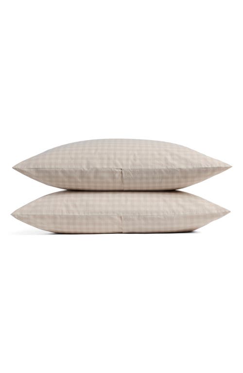 Parachute Brushed Cotton Pillowcase Set In Brown
