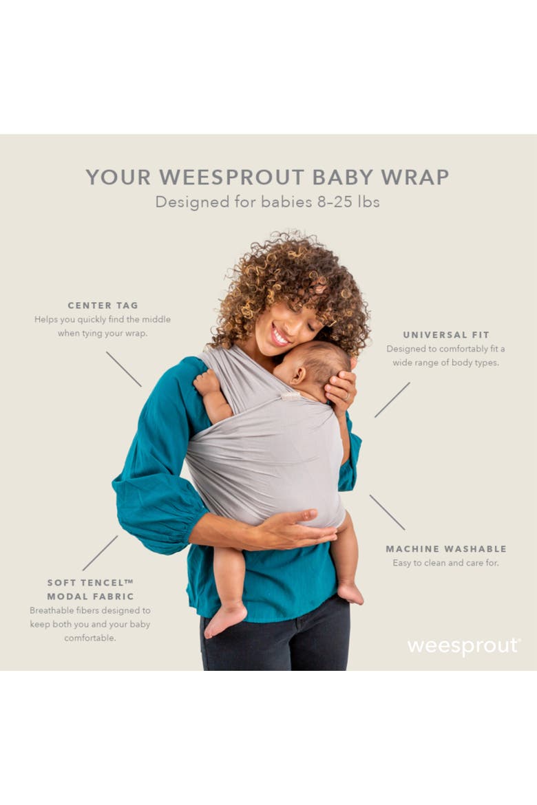 Baby Wraps Carrier - Perfect Child Sling for Newborn & Infant, Enhances Bonding, Alternate, color, Pebble Gray