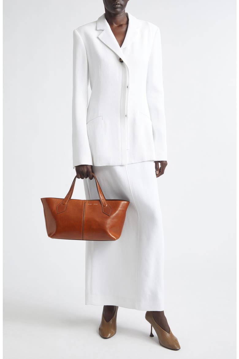 Vioni Heavy Sable Blazer, Alternate, color, WHITE