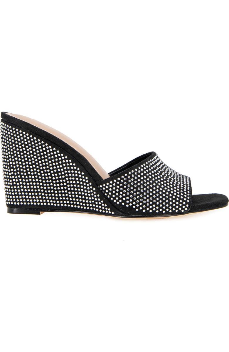 BCBGeneration Giani Wedge Slide Sandal, Alternate, color, Black/Clear