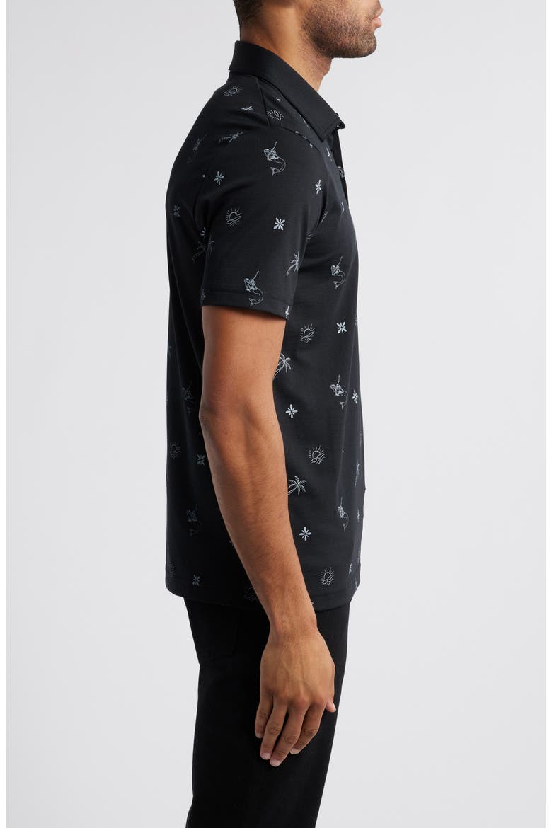 Cove Dive Polo, Alternate, color, BLACK