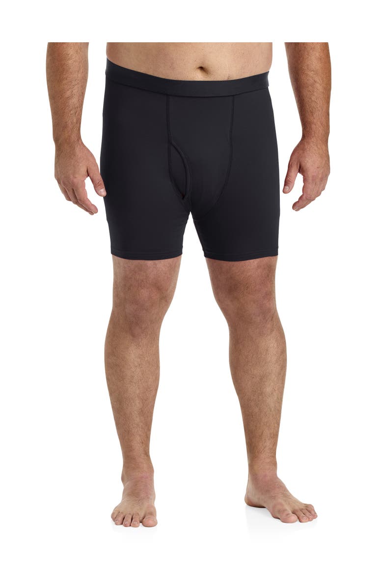 Harbor Bay by DXL Big & Tall 3-pk Active Stretch 4 Inch Boxer Briefs, Alternate, color, Caviar Camo