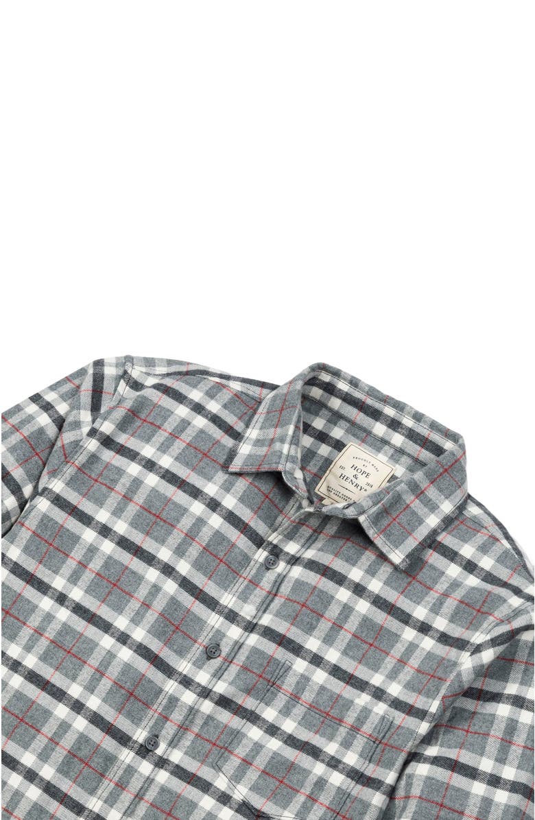 Hope & Henry Men's Organic Flannel Shirt with Elbow Patches, Alternate, color, 