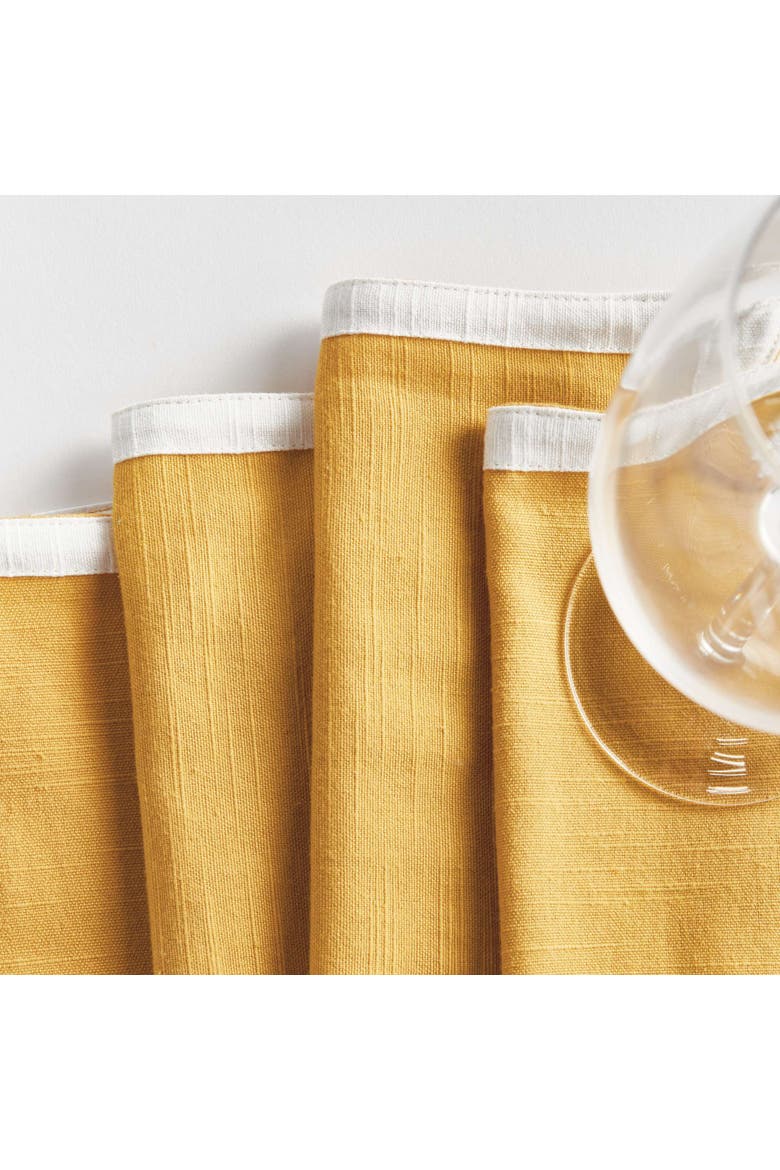 Jase Cocktail Napkins Set Of 4, Alternate, color, Yellow