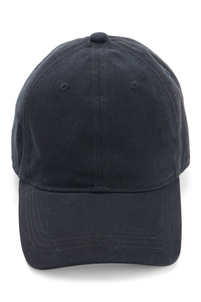 Carliy Embroidered Back Logo Adjustable Baseball Cap, Alternate, color, BLACK