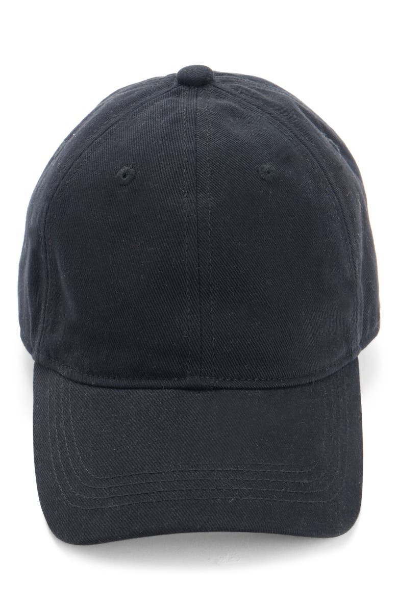 Acne Studios Carliy Embroidered Back Logo Adjustable Baseball Cap, Alternate, color, Black