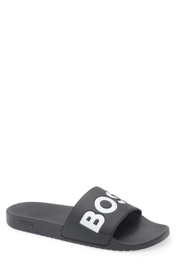 Hugo Boss Boss Aryeh Slide Sandal In Black