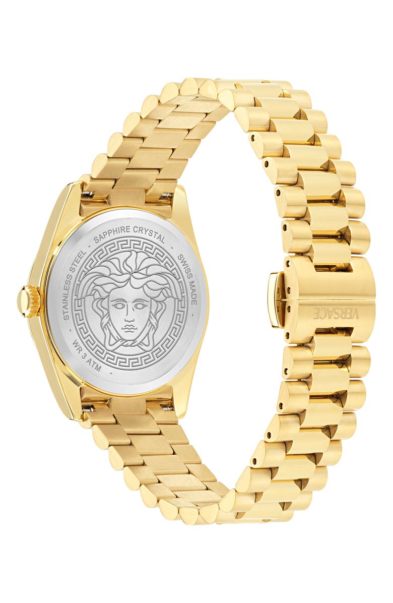 Versace Millenyium Goldtone Bracelet Watch, 32mm, Alternate, color, Ip Yellow Gold